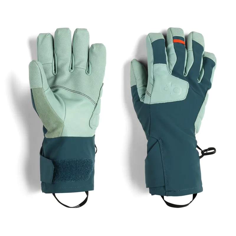 Outdoor Research Extravert Gloves Womens in Harbor/Sage